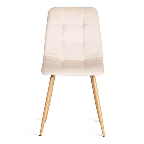 Стул CHILLY (mod. 7094-1) вельвет/металл, 44,5х52,5х86 см, beige (бежевый) HLR2 / натуральный фото № 5