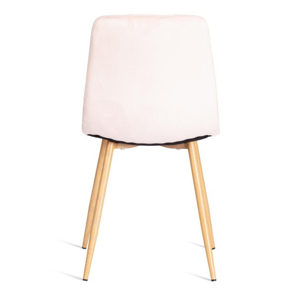 Стул CHILLY (mod. 7094-1) вельвет/металл, 44,5х52,5х86 см, pink (розовый) HLR39 / натуральный фото № 5