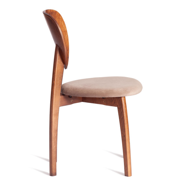 Стул DIAMANTE мягкое сидение бук, 42x42x85см, коричневый, ткань Tenerife Mocco фото № 2