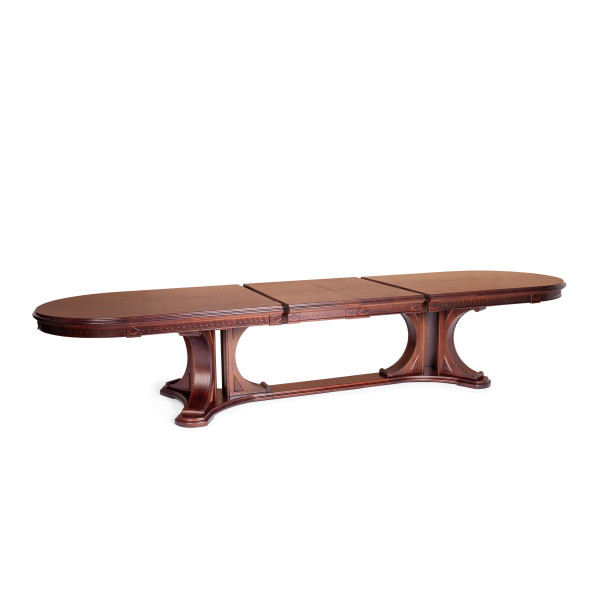 Стол VERSAL овальный бук, мдф, 300 (350/400) х 110 х 78 см, Tobacco фото № 7