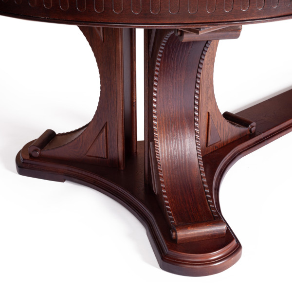 Стол VERSAL овальный бук, мдф, 300 (350/400) х 110 х 78 см, Tobacco фото № 11