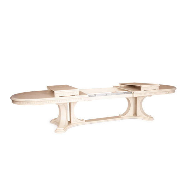 Стол VERSAL овальный бук, мдф, 300 (350/400) х 110 х 78 см, бежевый патина фото № 6