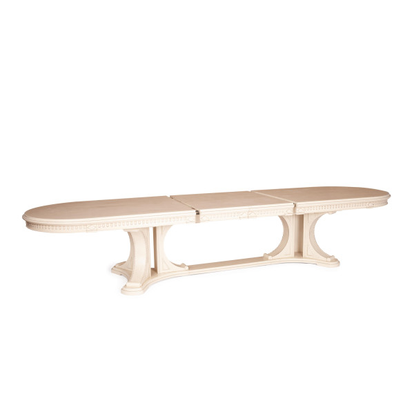 Стол VERSAL овальный бук, мдф, 300 (350/400) х 110 х 78 см, бежевый патина фото № 7