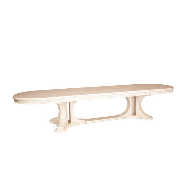 Стол VERSAL овальный бук, мдф, 300 (350/400) х 110 х 78 см, бежевый патина фото № 8