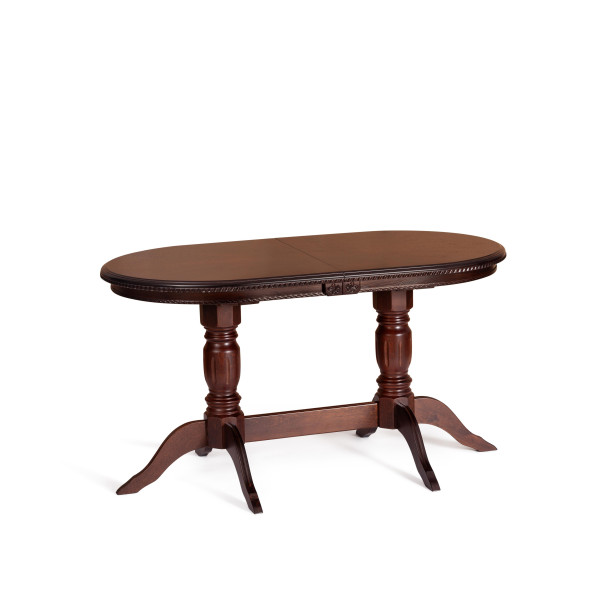 Стол COPPOLA бук, мдф, 140+40x80x77см, Tobacco, узор прямой фото № 4