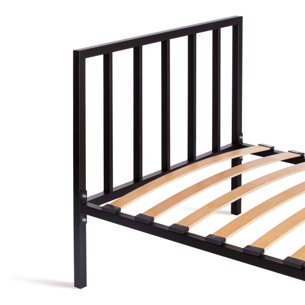 Кровать Bruno металл, 90*200 см, черный фото № 6