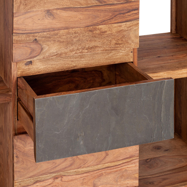 Книжный шкаф Secret De Maison ROSEWOOD ( mod. GK9808-192 ) палисандр, 120*40*192 см, Natural tinted (натуральный тонированный) фото № 6