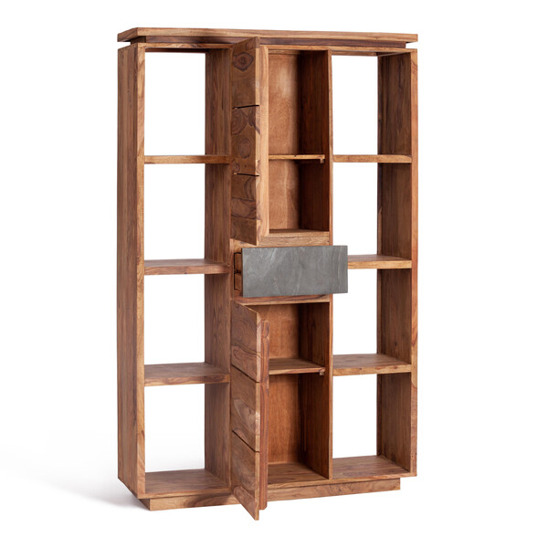 Книжный шкаф Secret De Maison ROSEWOOD ( mod. GK9808-192 ) палисандр, 120*40*192 см, Natural tinted (натуральный тонированный) фото № 2