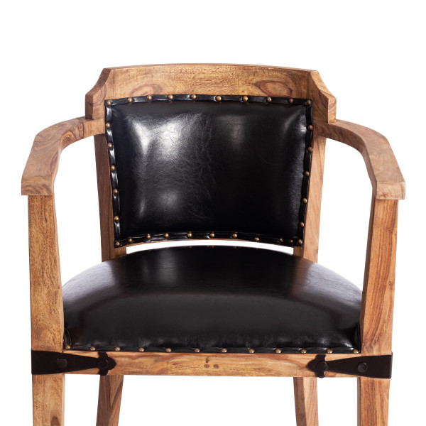 Кресло Бомбей ( CW-6374 ) NEW палисандр, 60х53х84см, Natural tinted (натуральный тонированный) фото № 6