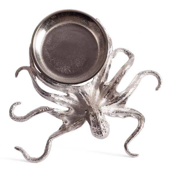 Монетница Secret De Maison OCTOPUS2 ( mod. 9612 ) алюминиевый сплав, 30,5x28x10 см, никель/nickel фото № 2