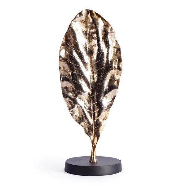 Декор Secret De Maison LEAF1 ( mod. 9735 ) алюминиевый сплав, 14x14x25 см, золотой, черный/gold, black powder coated фото № 3