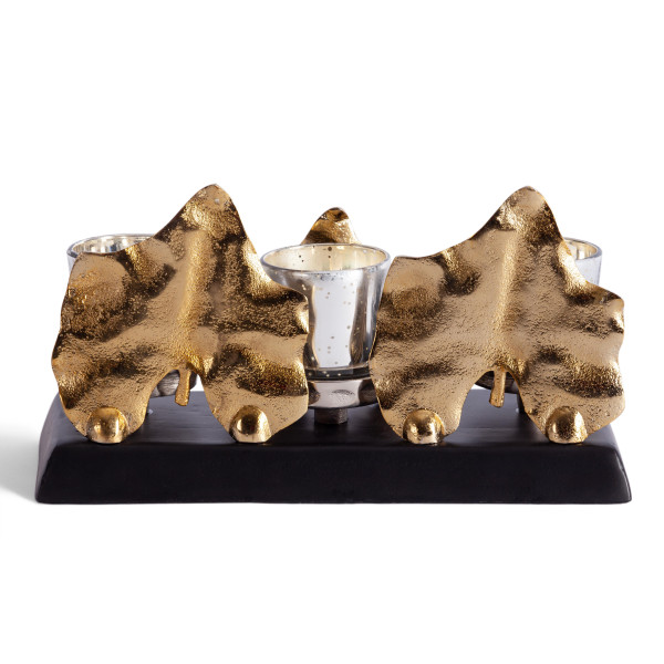 Подсвечник Secret De Maison MAPLE1 ( mod. 9373 ) алюминиевый сплав, 33x15,5x15,5 см, золотой, черный/gold, black powder coated фото № 2