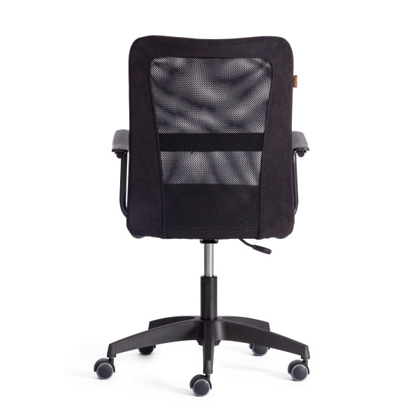 Кресло STAFF флок/ткань, черный, 35/W-11 фото № 4