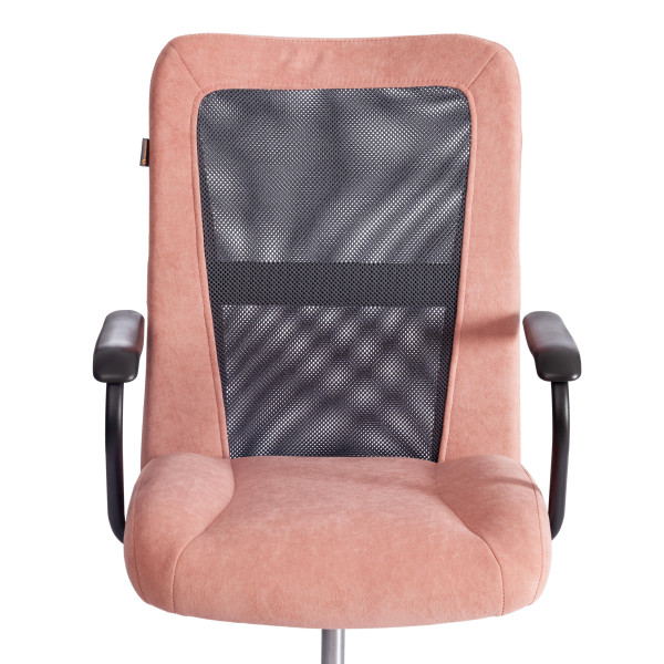 Кресло STAFF флок/ткань, розовый/серый, 137/W-12 фото № 6