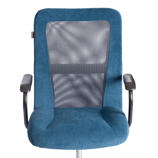 Кресло STAFF флок/ткань, синий/серый, 32/W-12 фото № 6