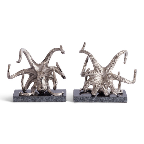 Стоппер для книг Secret De Maison OCTOPUS ( mod. 9652 ) алюминиевый сплав, 17,75x19x17,75 см, никель/nickle фото № 4