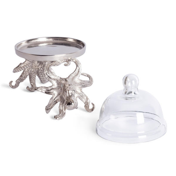 Тортница Secret De Maison OCTOPUS ( mod. 9647 ) алюминиевый сплав, 25,5x15,5x21,5 см, никель/nickel фото № 5