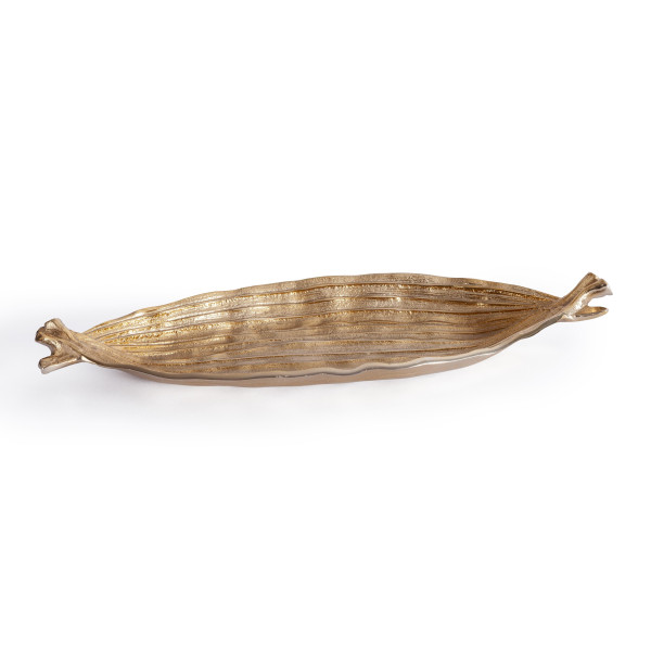 Блюдо Secret De Maison LEAF3 ( mod. 9733 ) алюминиевый сплав, 15,5x43x5 см, золото/gold фото № 4