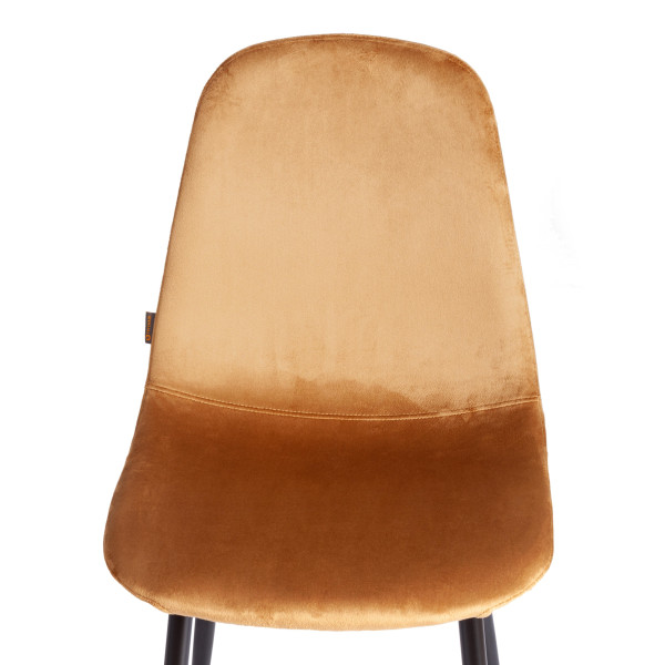 Стул BREEZE (mod. JSC-58) Велюр/металл , 44 х 53 х 86 см, brown (коричневый) HLR12 / черный фото № 6