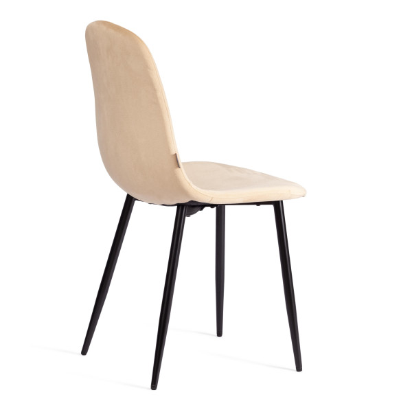 Стул BREEZE (mod. JSC-58) Велюр/металл , 44 х 53 х 86 см, sandy (песочный) HLR6 / черный фото № 3