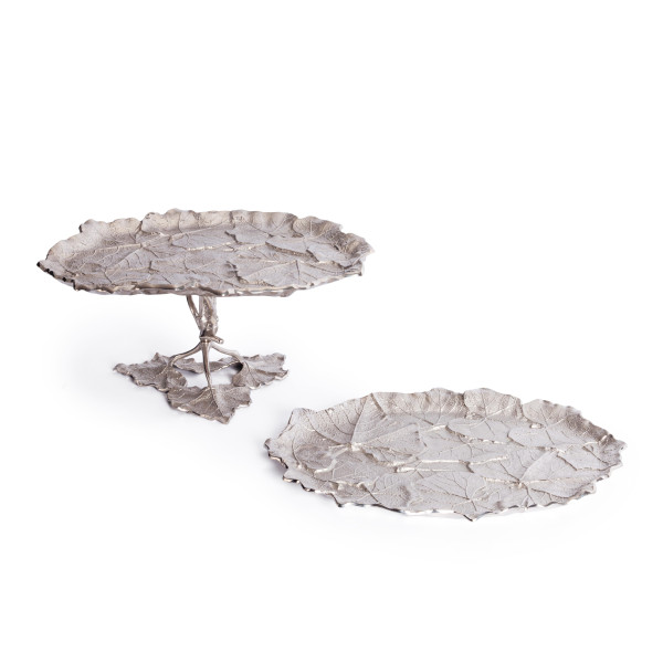 Блюдо Secret De Maison LEAF2 ( mod. 9440 ) алюминиевый сплав, 44x25x20 см, никель/nickel фото № 7