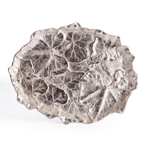 Блюдо Secret De Maison LEAF1 ( mod. 9376 ) алюминиевый сплав, 44x35x2,5 см, никель/nickel фото № 3