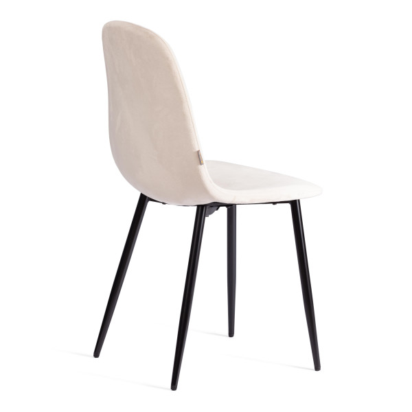 Стул BREEZE (mod. JSC-58) Велюр/металл , 44 х 53 х 86 см, beige (бежевый) HLR2 / черный фото № 3
