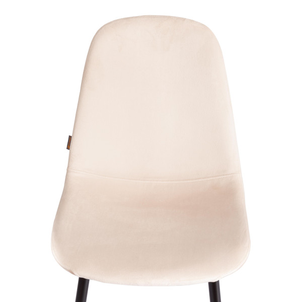 Стул BREEZE (mod. JSC-58) Велюр/металл , 44 х 53 х 86 см, beige (бежевый) HLR2 / черный фото № 6