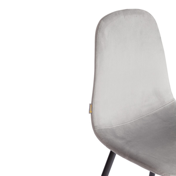 Стул BREEZE (mod. JSC-58) Велюр/металл , 44 х 53 х 86 см, grey (серый) HLR 19 / черный фото № 8