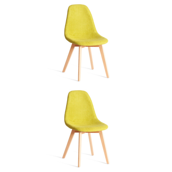 Стул Cindy Soft/Синди Софт (мод. C1021F1-1) фактурный велюр/дерево бук, 55х48х83см, светло-зеленый/натуральный фото № 10