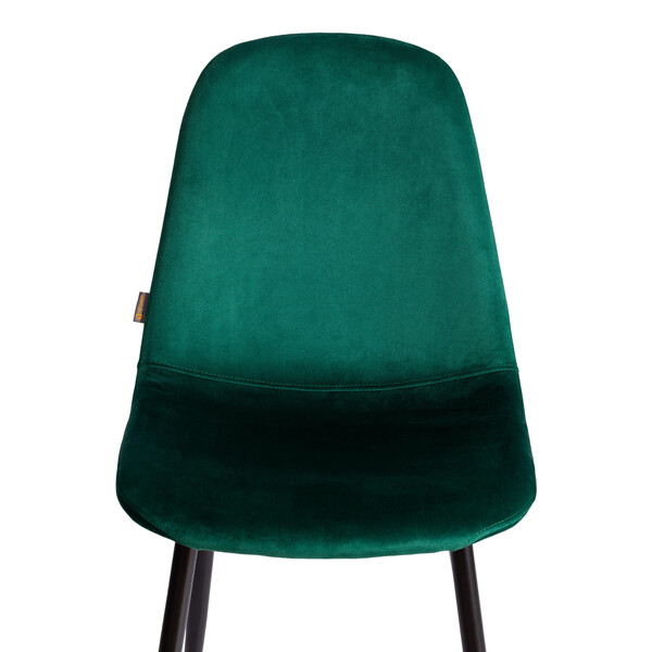 Стул BREEZE (mod. JSC-58) Велюр/металл , 44 х 53 х 86 см, Green (зеленый) HLR56 / черный фото № 6