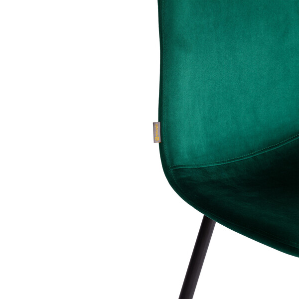 Стул BREEZE (mod. JSC-58) Велюр/металл , 44 х 53 х 86 см, Green (зеленый) HLR56 / черный фото № 7