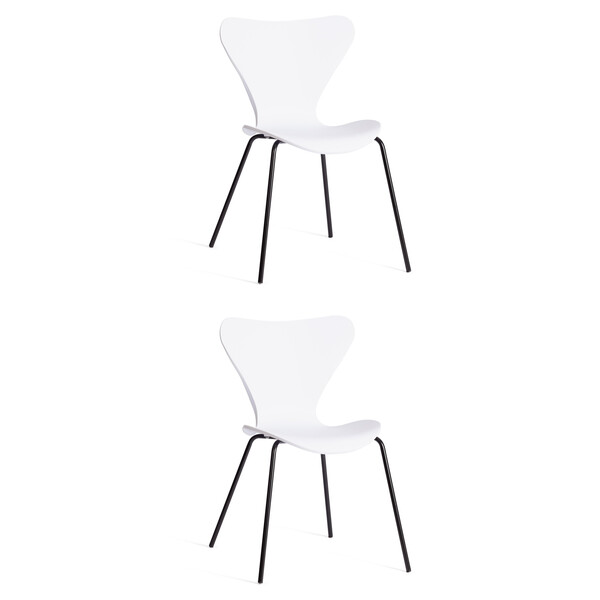 Стул Jacobsen/Якобсен (мод DC 102-1) пластик/металл, 45х54.5х80см, белый/черный фото № 11