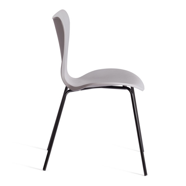 Стул Jacobsen (mod DC 102-1) пластик/металл, 45 х 54.5 х 80 см, Grey (Cерый) /Black (Черный) фото № 2