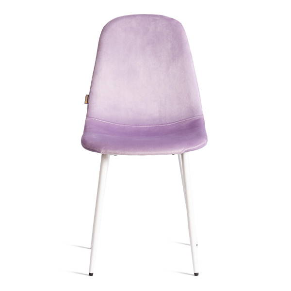 Стул BREEZE (mod. JSC-58) Велюр/металл , 44 х 53 х 86 см, Lavender (лавандовый) HLR26 / белый фото № 5