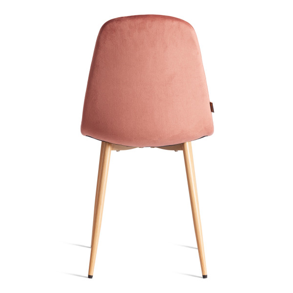Стул BREEZE (mod. JSC-58) Велюр/металл , 44 х 53 х 86 см, Coral (коралловый) HLR44 / натуральный фото № 4