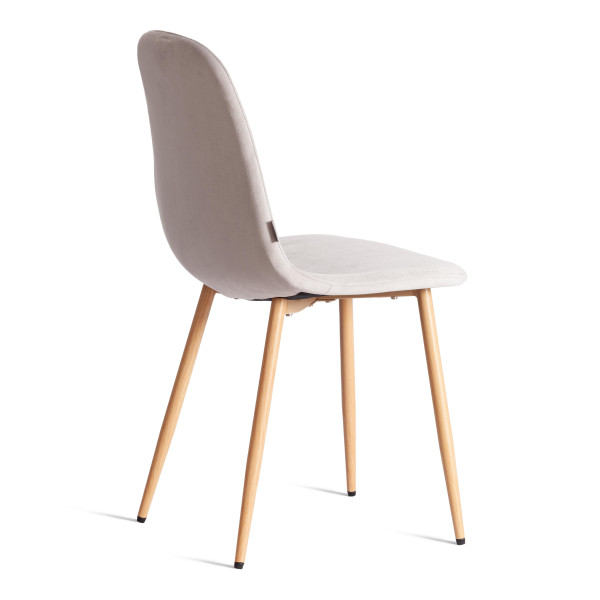 Стул BREEZE (mod. JSC-58) Велюр/металл , 44 х 53 х 86 см, Light grey (светло-серый) HLR14 / натуральный фото № 3