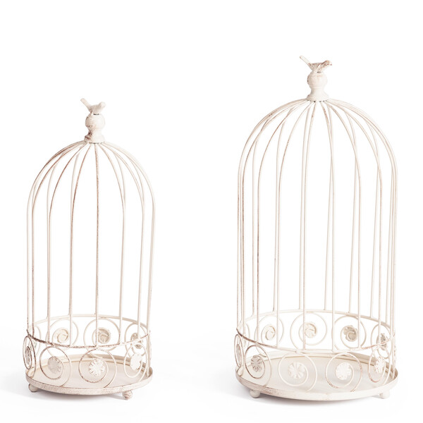 Цветочница Secret de Maison Cell/Селл (мод.PL08-10003 ) металл, 25х52см/20х45см, античный белый фото № 6