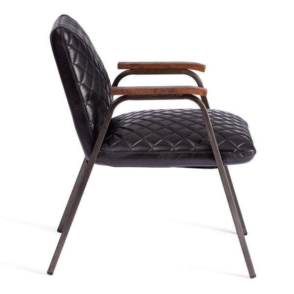 Кресло Secret De Maison STITCH (mod. 2866) металл, кожа буйвола, 63 x 71 x 78 см (67 x 80 x 70 см), черный фото № 3