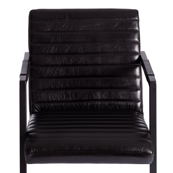 Кресло Secret De Maison PILOT (mod. 2209b) металл, кожа буйвола, 54 x 60 x 91 см (73 x 57 x 72 см), черный фото № 6