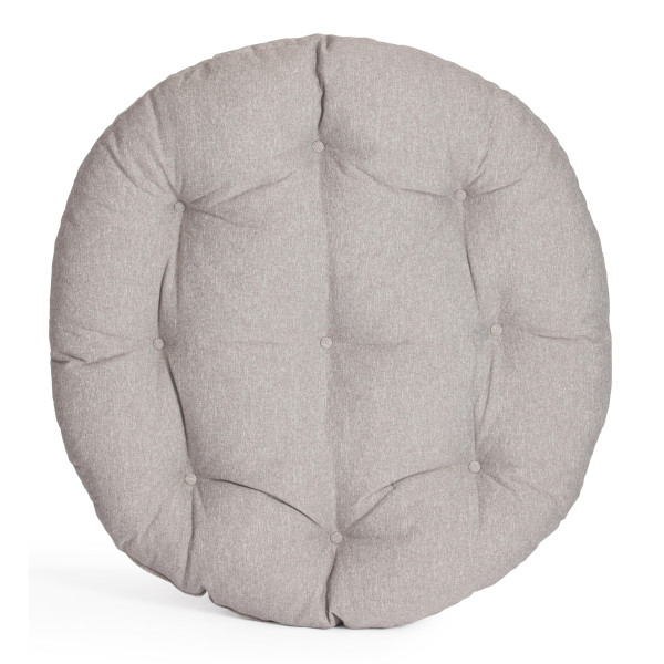 Кресло CLOUDE HOME рогожка/металл, 97х98х90-96см, серо-бежевый, 3M 16/2 фото № 7