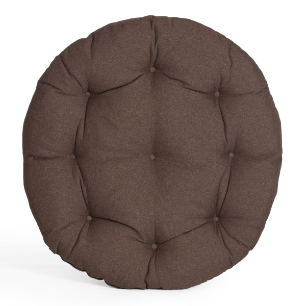 Кресло CLOUDE HOME рогожка/металл, 97х98х90-96см, коричневый, 3М7-147 фото № 7