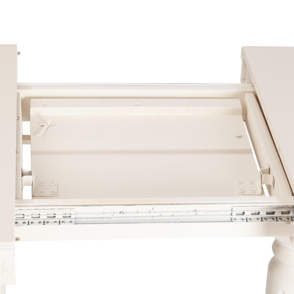 Стол COPPOLA бук, мдф, 140+40x80x77см, Ivory white фото № 12