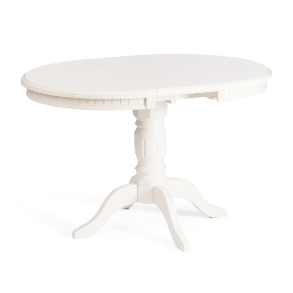 Стол STEFANO круглый бук, мдф, D90+30x77см, Ivory white фото № 7