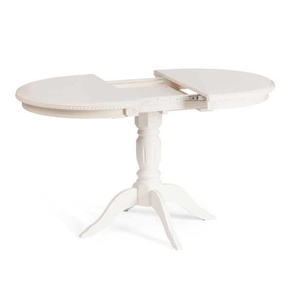 Стол STEFANO бук, мдф, 100+30x80x77см, Ivory white фото № 6