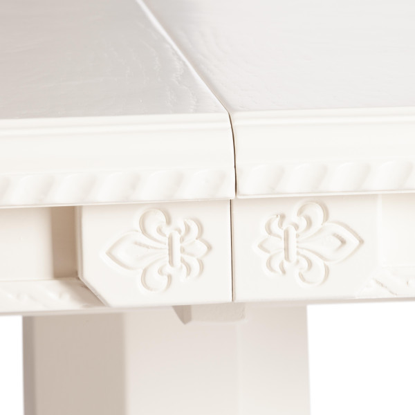 Стол STEFANO бук, мдф, 100+30x80x77см, Ivory white фото № 13