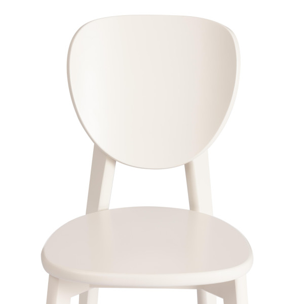 Стул DIAMANTE жесткое сидение бук, 42 х 42 х 85 см, ivory white фото № 6