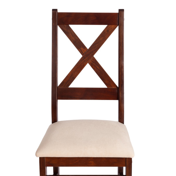 Стул CROSSMAN NEW, Многослойный березовый шпон, 41х40x100 см, cappuchino/велюр бежевый фото № 6