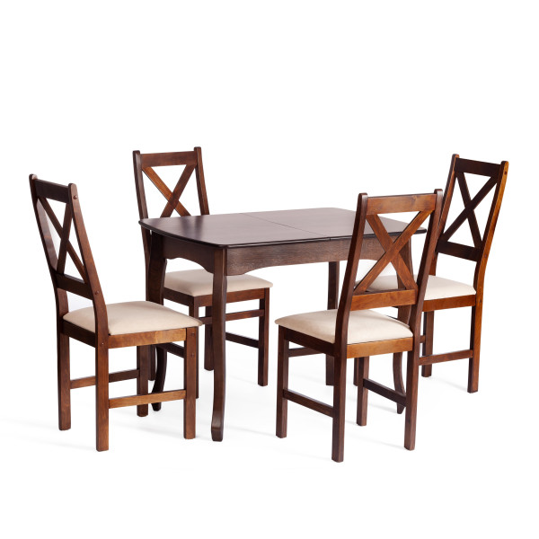 Стул CROSSMAN NEW, Многослойный березовый шпон, 41х40x100 см, cappuchino/велюр бежевый фото № 9