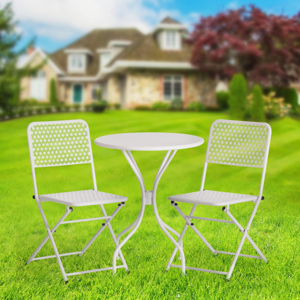 Стол Secret De Maison Villa стальной сплав, D59х70см, butter white фото № 6